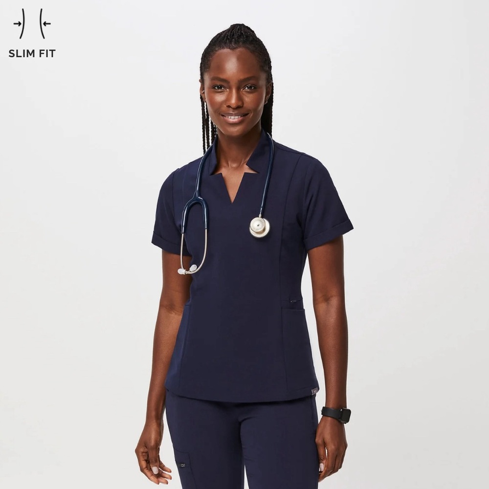 Figs Inala Slim Scrub Top